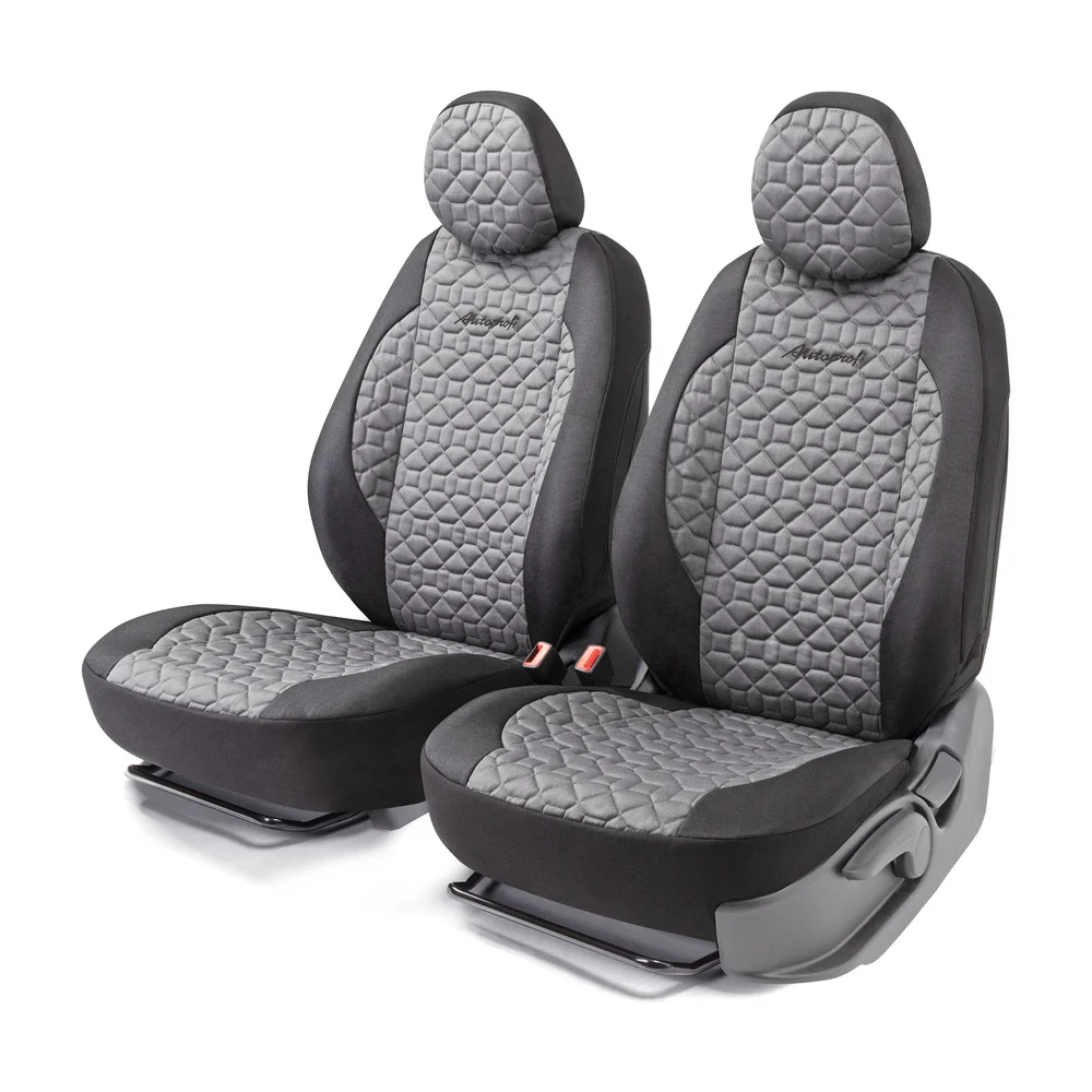 Получехлы на передние сиденья AUTOPROFI SOFT SFT-0405 BK/D.GY