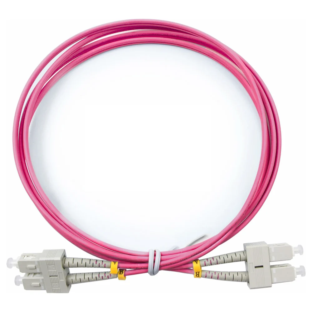 Дуплексный оптический патч-корд TopLan DPC-TOP-OM4-SC/P-SC/P-5.0