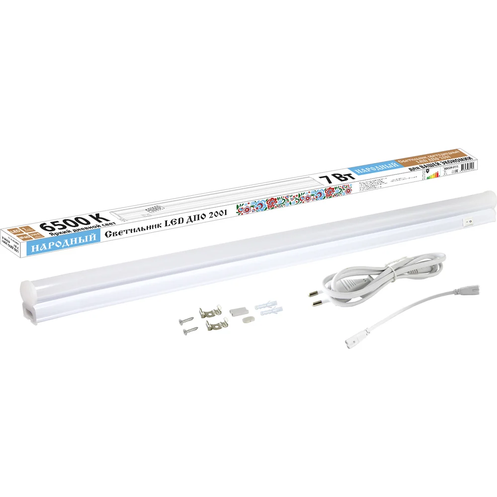 Светильник TDM ELECTRIC LED ДПО 2001 7 Вт, 6500К, IP40, Народный SQ0329-0113